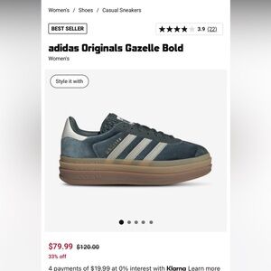 adidas Originals Gazelle Bold Mineral Green/Putty Grey
